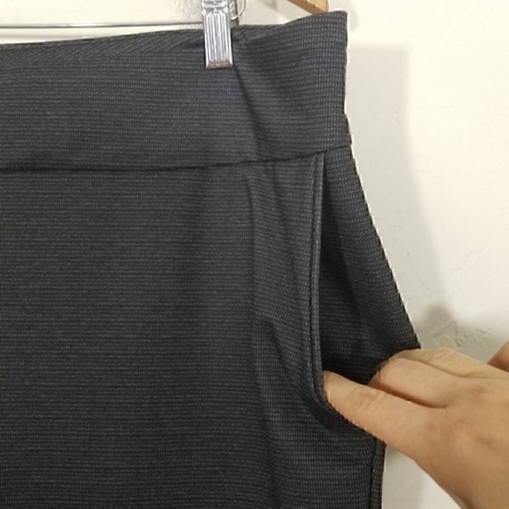 NWT Dalia Built-in Tummy Control Mid Rise Pull-on Gray Stretch Pants Size XXL - Picture 5 of 11